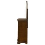 GARLAND 11-DRAWER BEDROOM DRESSER WITH MIRROR BROWN CHERRY - Image 5