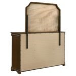 GARLAND 11-DRAWER BEDROOM DRESSER WITH MIRROR BROWN CHERRY - Image 6