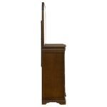 GARLAND 11-DRAWER BEDROOM DRESSER WITH MIRROR BROWN CHERRY - Image 9
