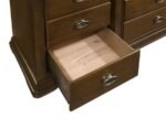 GARLAND 11-DRAWER BEDROOM DRESSER WITH MIRROR BROWN CHERRY - Image 12