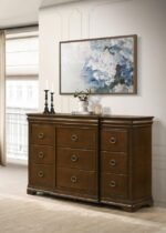 GARLAND 11-DRAWER BEDROOM DRESSER CABINET BROWN CHERRY - Image 2