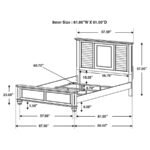 FRANCO 5-PIECE QUEEN BEDROOM SET DISTRESSED WHITE - Image 10