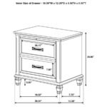 FRANCO 5-PIECE QUEEN BEDROOM SET DISTRESSED WHITE - Image 11