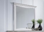 FRANCO DRESSER MIRROR DISTRESSED WHITE - Image 2