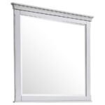 FRANCO DRESSER MIRROR DISTRESSED WHITE