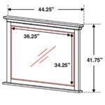 FRANCO DRESSER MIRROR DISTRESSED WHITE - Image 3