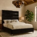 Zuma Velvet Upholstered Bed - Image 2