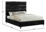 Zuma Velvet Upholstered Bed - Image 4