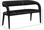 Sylvester Vegan Leather Upholstered Bench - Image 8