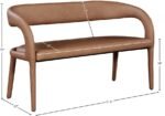 Sylvester Vegan Leather Upholstered Bench - Image 8