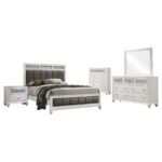 BARZINI 5-PIECE QUEEN BEDROOM SET WHITE - Image 2