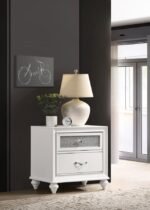 BARZINI 2-DRAWER NIGHTSTAND WHITE - Image 2