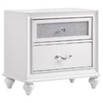 BARZINI 2-DRAWER NIGHTSTAND WHITE