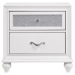 BARZINI 2-DRAWER NIGHTSTAND WHITE - Image 3