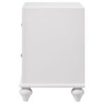 BARZINI 2-DRAWER NIGHTSTAND WHITE - Image 5