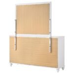 BARZINI 7-DRAWER DRESSER WITH MIRROR WHITE - Image 8