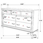 BARZINI 7-DRAWER DRESSER WHITE - Image 11