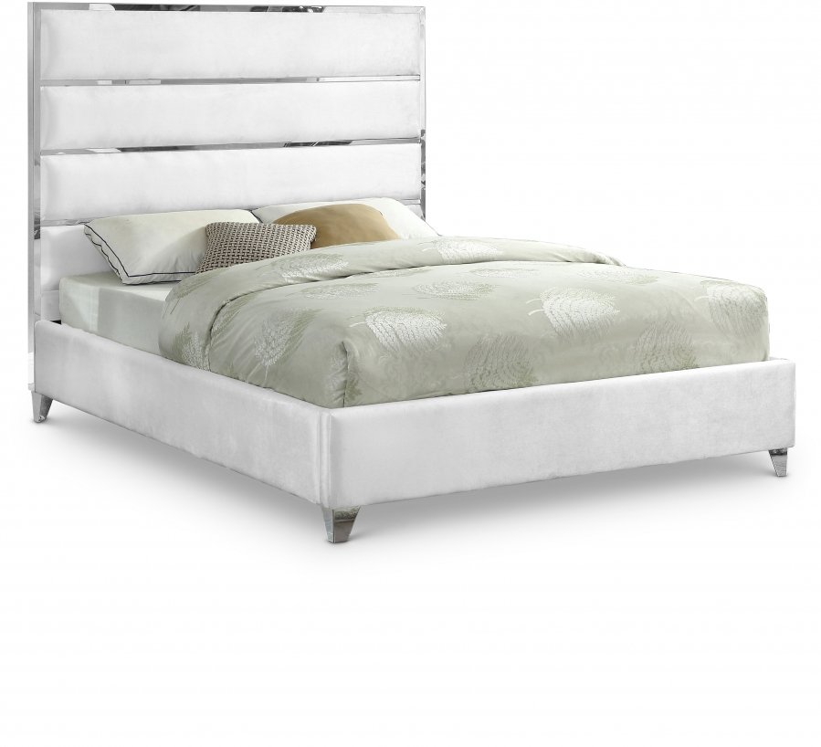2060.jpg Zuma Velvet Upholstered Bed - Image 1