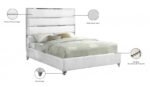 Zuma Velvet Upholstered Bed - Image 5