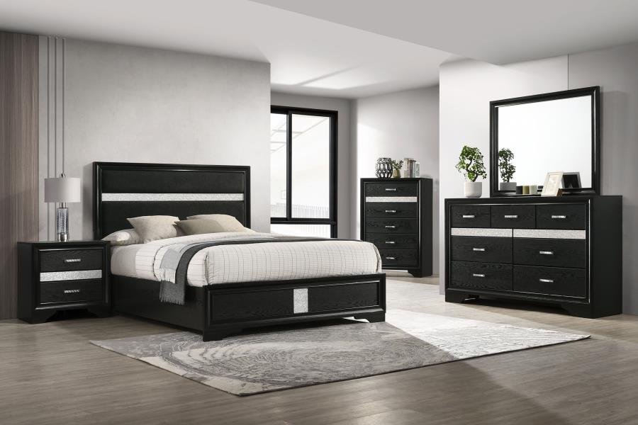 206360Q-S5_01x900.jpg MIRANDA 5-PIECE QUEEN BEDROOM SET BLACK - Image 1