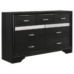 MIRANDA 5-PIECE QUEEN BEDROOM SET BLACK - Image 7