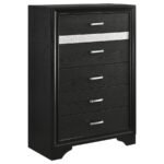 MIRANDA 5-PIECE QUEEN BEDROOM SET BLACK - Image 11