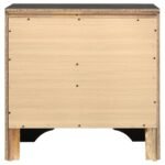 MIRANDA 3-DRAWER NIGHTSTAND BEDSIDE TABLE BLACK - Image 7