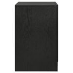 MIRANDA 3-DRAWER NIGHTSTAND BEDSIDE TABLE BLACK - Image 9