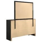 MIRANDA 7-DRAWER DRESSER WITH MIRROR BLACK - Image 6