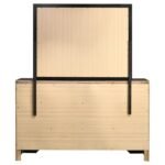 MIRANDA 7-DRAWER DRESSER WITH MIRROR BLACK - Image 7