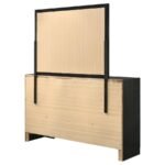 MIRANDA 7-DRAWER DRESSER WITH MIRROR BLACK - Image 8