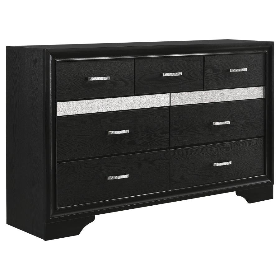 206363_02x900.jpg MIRANDA 9-DRAWER DRESSER BLACK - Image 1