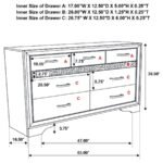 MIRANDA 9-DRAWER DRESSER BLACK - Image 12