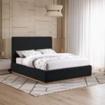 Monaco Boucle Fabric Upholstered Bed - Image 2