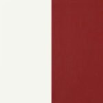 RETRO 5-PIECE OVAL DINING TABLE SET WHITE AND RED - Image 8