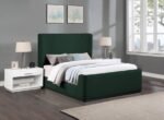 Oliver Boucle Fabric Upholstered Bed - Image 2