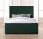 Oliver Boucle Fabric Upholstered Bed - Image 4