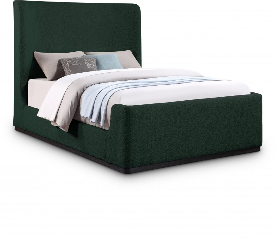 20666.jpg Oliver Boucle Fabric Upholstered Bed - Image 1