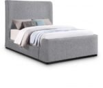 Oliver Boucle Fabric Upholstered Bed
