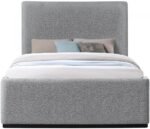 Oliver Boucle Fabric Upholstered Bed - Image 3