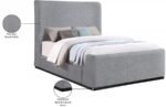Oliver Boucle Fabric Upholstered Bed - Image 10