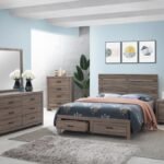 BRANTFORD 5-PIECE QUEEN BEDROOM SET BARREL OAK