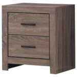 BRANTFORD 2-DRAWER NIGHTSTAND BARREL OAK - Image 4