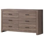 BRANTFORD 6-DRAWER DRESSER BARREL OAK - Image 4