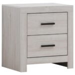 BRANTFORD 2-DRAWER NIGHTSTAND COASTAL WHITE