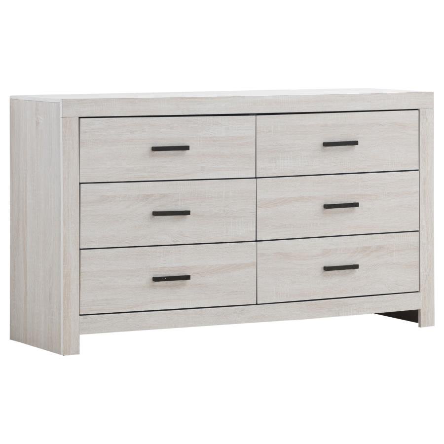 207053_02x900.jpg BRANTFORD 6-DRAWER DRESSER COASTAL WHITE - Image 1