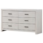 BRANTFORD 6-DRAWER DRESSER COASTAL WHITE - Image 4