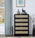 Sage Solid Wood And Natural Cane Wood Chest - Image 2