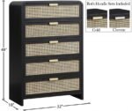 Sage Solid Wood And Natural Cane Wood Chest - Image 10