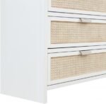Sage Solid Wood And Natural Cane Wood Dresser - Image 9